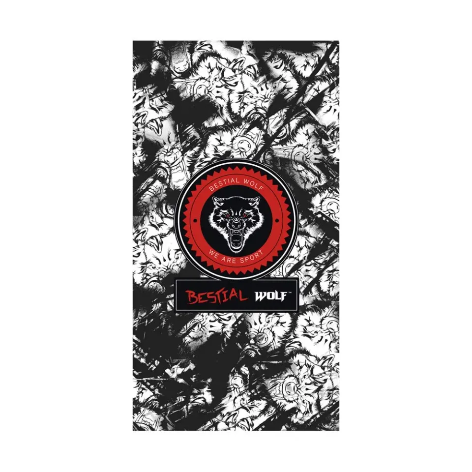 Bestial Wolf telo mare 90x170 cm cotone nero