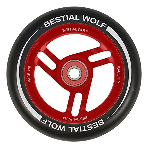 Bestial Wolf Race ruota monopattino freestyle 110 mm rossa 1 pz