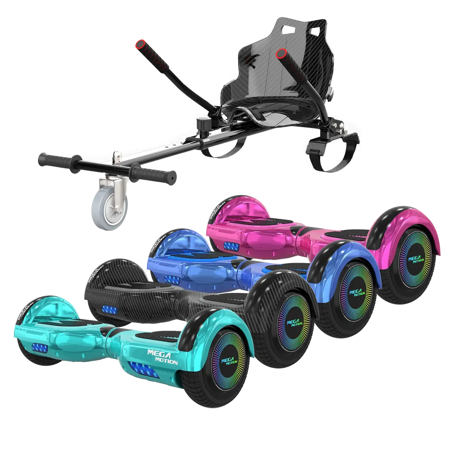 Mega Motion A03 hoverboard bambini 6,5 pollici LED combo