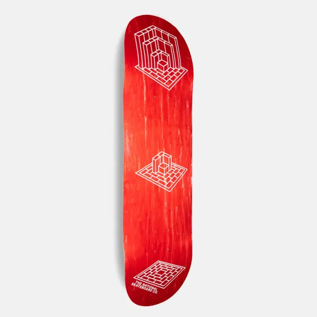 National Gallop Logo 8.75 tavola skateboard rossa medio